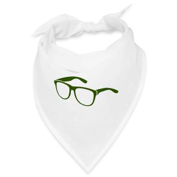 brille - Bandana - Weiß - Vorne