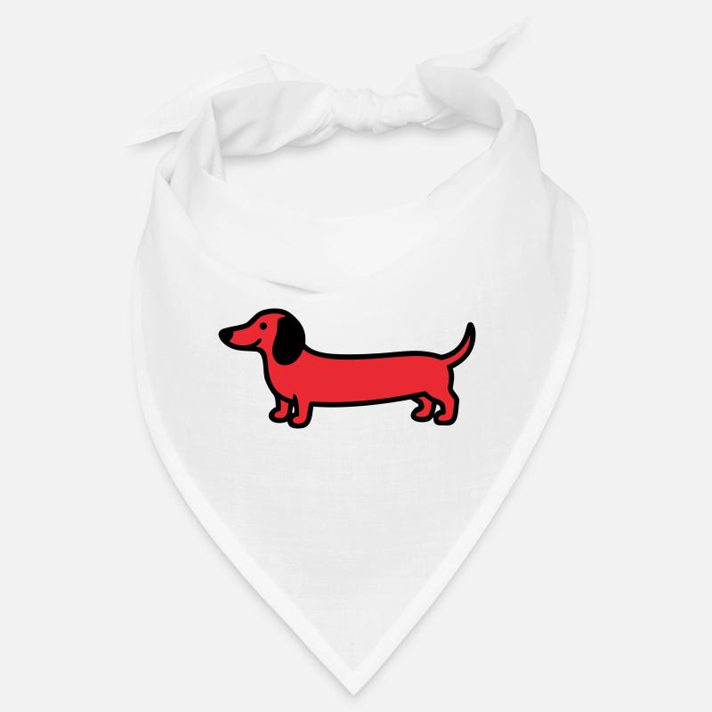 Vecteur de profil teckel de chien de chasse Bandana