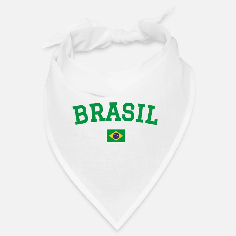 Drapeau du Brésil Conception Vert Bandana