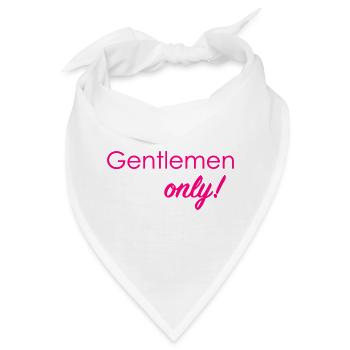 Nur für Herren! - Bandana - Weiß - Vorne
