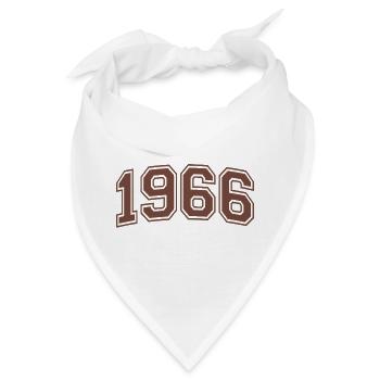 Retro Adventure 60 Jahre Sixties Geschenk 1966 - Bandana - Weiß - Vorne