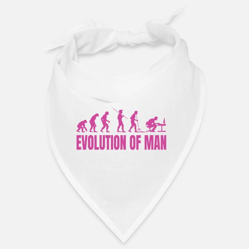 Évolution de l’homme Programmeur Informatique rose Bandana
