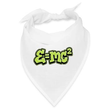 Einstein Formel Graffiti - Bandana - Weiß - Vorne