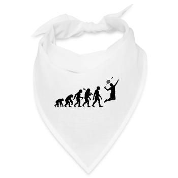 Badminton Evolution Badmintonspieler Smash - Bandana - Weiß - Vorne