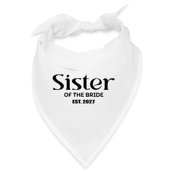 Schwester der Braut 2027 - Bandana - Weiß - Vorne