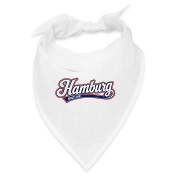 Hamburg - Hansestadt - Alster - Elbe - Michel - Bandana - Weiß - Vorne