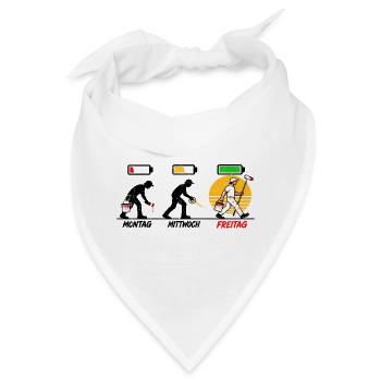 Maler wissen, warum Freitag der beste Farbton ist - Bandana - Weiß - Vorne