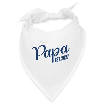 Baby verkünden, Papa 2027 - Bandana - Weiß - Vorne