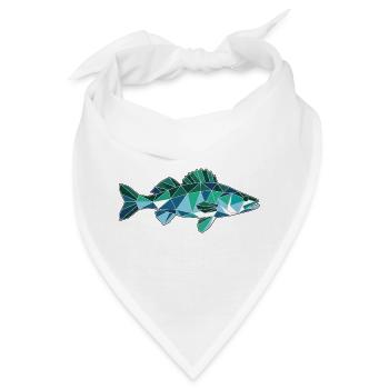 Poly Stil Zander - Bandana - Weiß - Vorne
