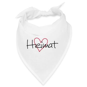 Heimat Herz - Bandana - Weiß - Vorne