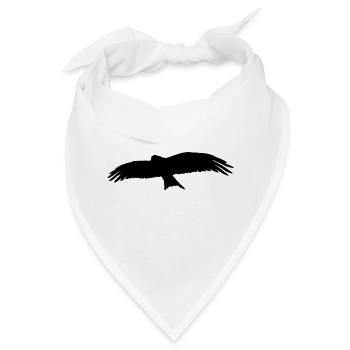 Vogel - Bandana - Weiß - Vorne
