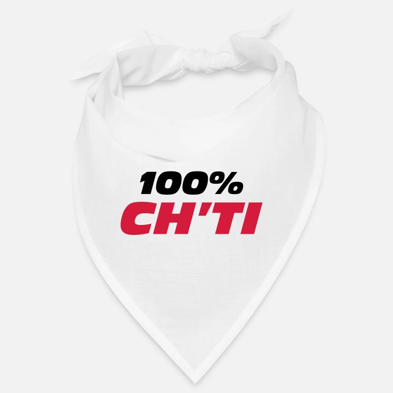 100% Ch'ti - Bandana - blanc