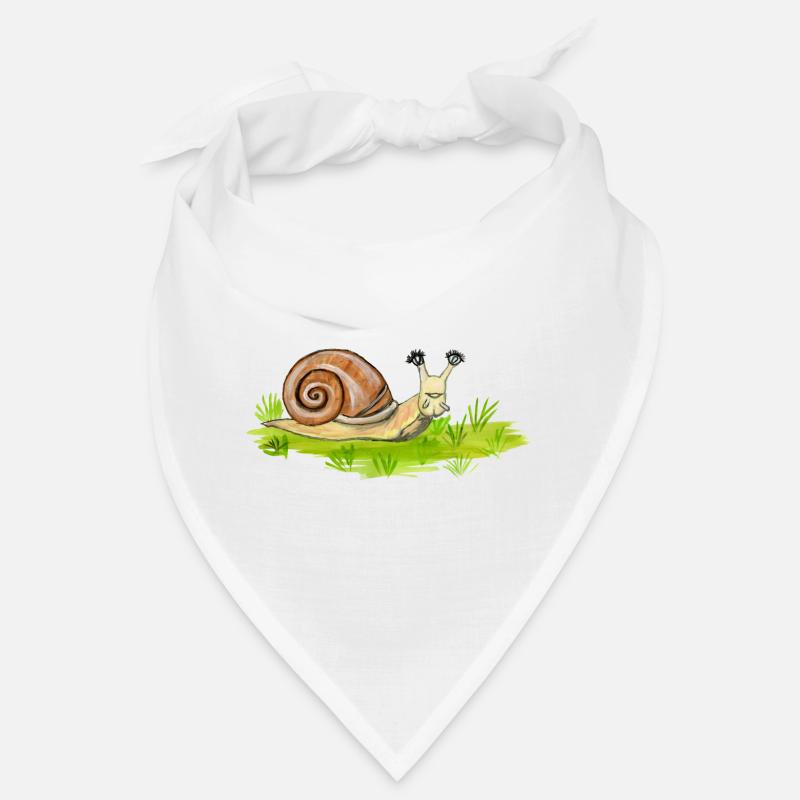 escargot rigolo - Bandana - blanc