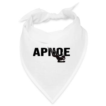 apnoe streckentauchen apnoetaucher freediving - Bandana - Weiß - Vorne