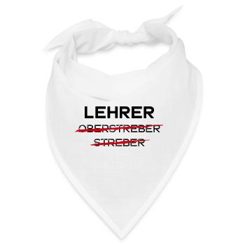 LEHRER LEHRAMT STUDIUM SCHULE - Bandana - Weiß - Vorne