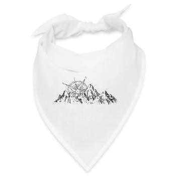 Berge im Freien wilde Natur - Bandana - Weiß - Vorne