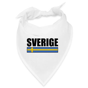 sverige - Bandana - Weiß - Vorne