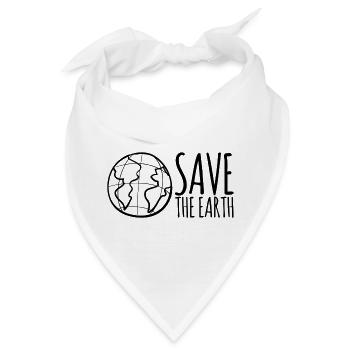 Save The Earth - Bandana - Weiß - Vorne