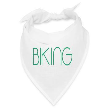 Biking Downhill Geschenk MTB biking - Bandana - Weiß - Vorne