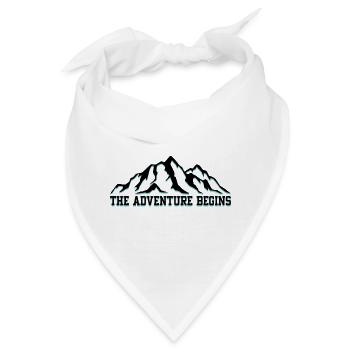 Das Abenteuer beginnt - Bandana - Weiß - Vorne
