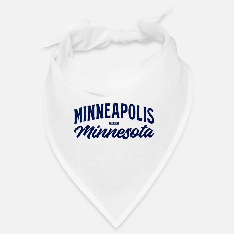 Minneapolis Minnesota Script Blue Vintage Bandana