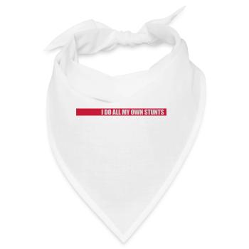 all my own stunts - Bandana - Weiß - Vorne