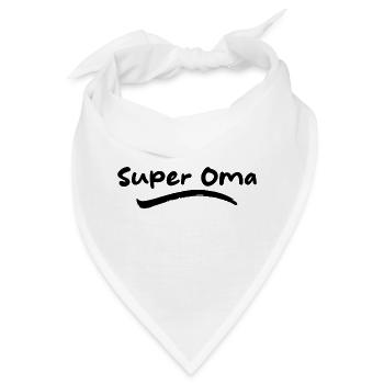 Super Oma - Bandana - Weiß - Vorne