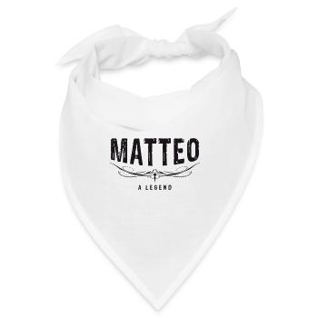 MATTEO A LEGEND verziert - Bandana - Weiß - Vorne