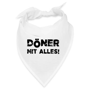 Döner mit alles Döner Kebab - Bandana - Weiß - Vorne