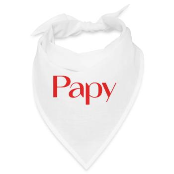 OPA. VATERTAG. ALLES GUTE ZUM GEBURTSTAG OPA. ICH LIEBE DICH. - Bandana - Weiß - Vorne