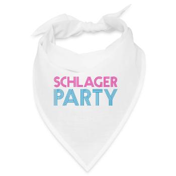 SCHLAGER PARTY Schlagermusik Schlager - Bandana - Weiß - Vorne