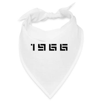 Geburtsjahr Geburtstag Born In - Made in 1966 - Bandana - Weiß - Vorne