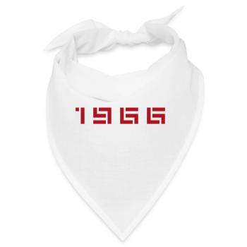 Geburtsjahr Geburtstag Born In - Made in 1966 - Bandana - Weiß - Vorne