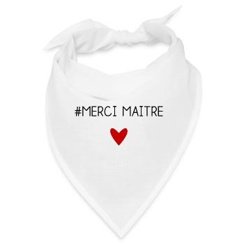 MEISTER. MEISTER. VIELEN DANK. DANKE, MEISTER. MEISTER - Bandana - Weiß - Vorne