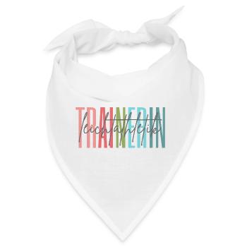 Trainerin Leichtathletik Leichtathletiktrainerin - Bandana - Weiß - Vorne