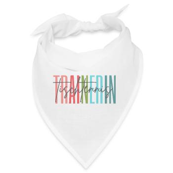 Trainerin Tischtennis Tischtennistrainerin - Bandana - Weiß - Vorne