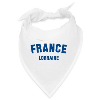 LORRAINE Lothringen France Frankreich - Bandana - Weiß - Vorne