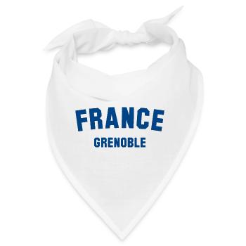 GRENOBLE France Frankreich - Bandana - Weiß - Vorne