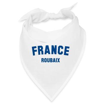 ROUBAIX France Frankreich - Bandana - Weiß - Vorne