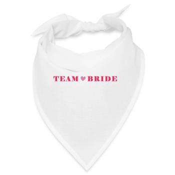 team bride - Bandana - Weiß - Vorne