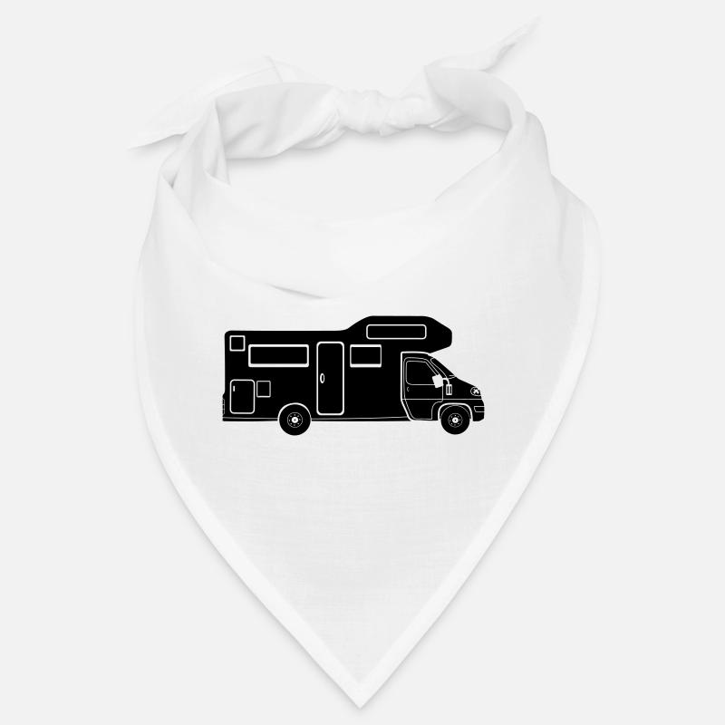 Silhouette de camping-car – design de camping simple Bandana