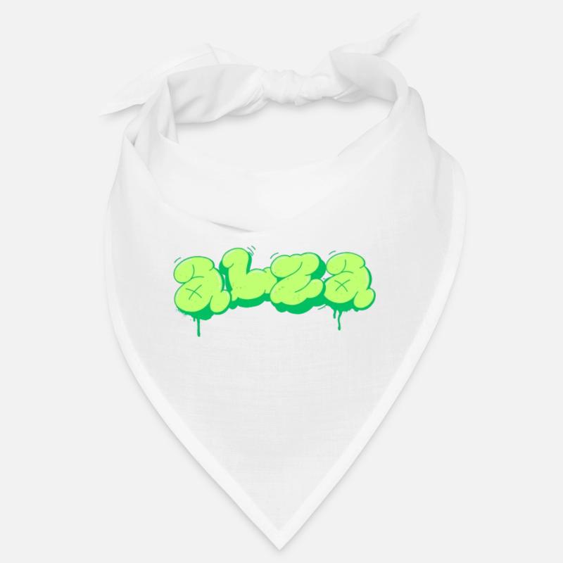 Conception de style graffiti vert vif Bandana