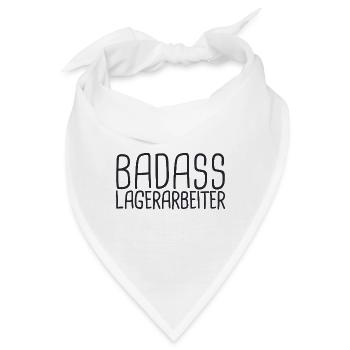 Lagerarbeiter Badass - Bandana - Weiß - Vorne