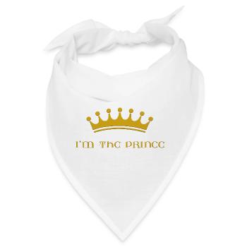 I'm the prince - Bandana - Weiß - Vorne