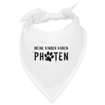 Mein Kind hat Pfoten - Bandana - Weiß - Vorne