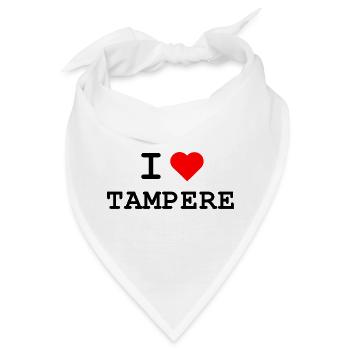 Ich liebe Tampere - I love Tampere - Bandana - Weiß - Vorne