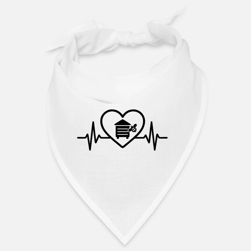 Heart beekeeper beehive Bandana