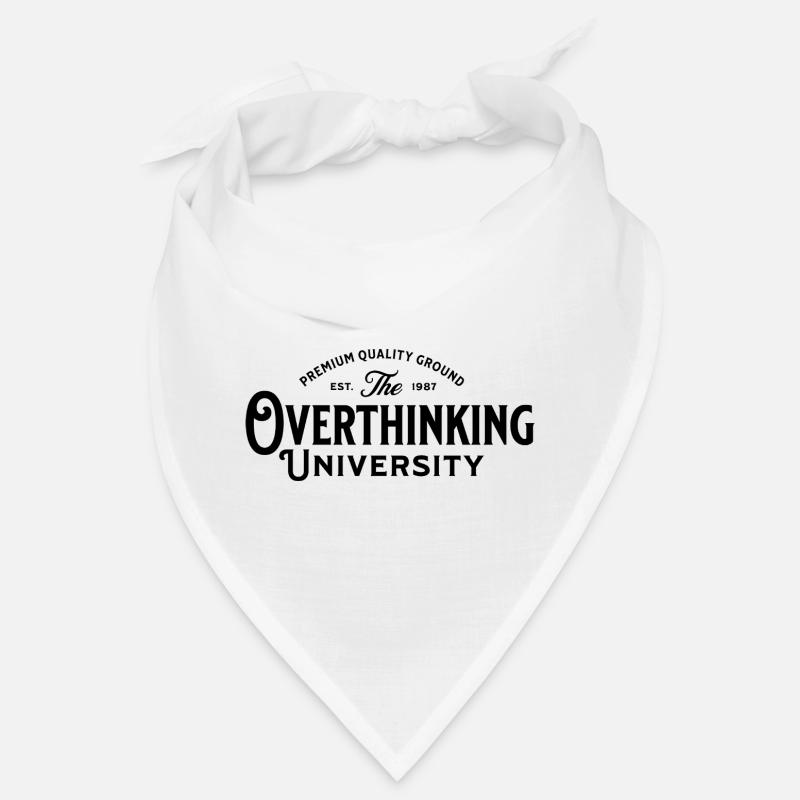 Overthinking_University - Bandana - Weiß
