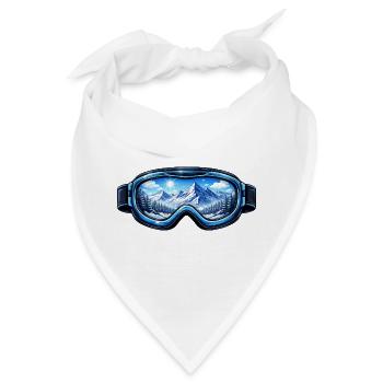 Skibrille Berge Panorama - Bandana - Weiß - Vorne