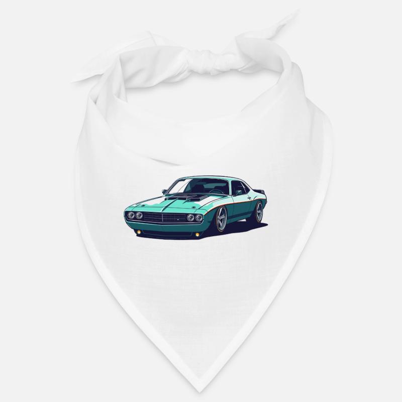 Muscle Car Rétro Sarcelle Bandana